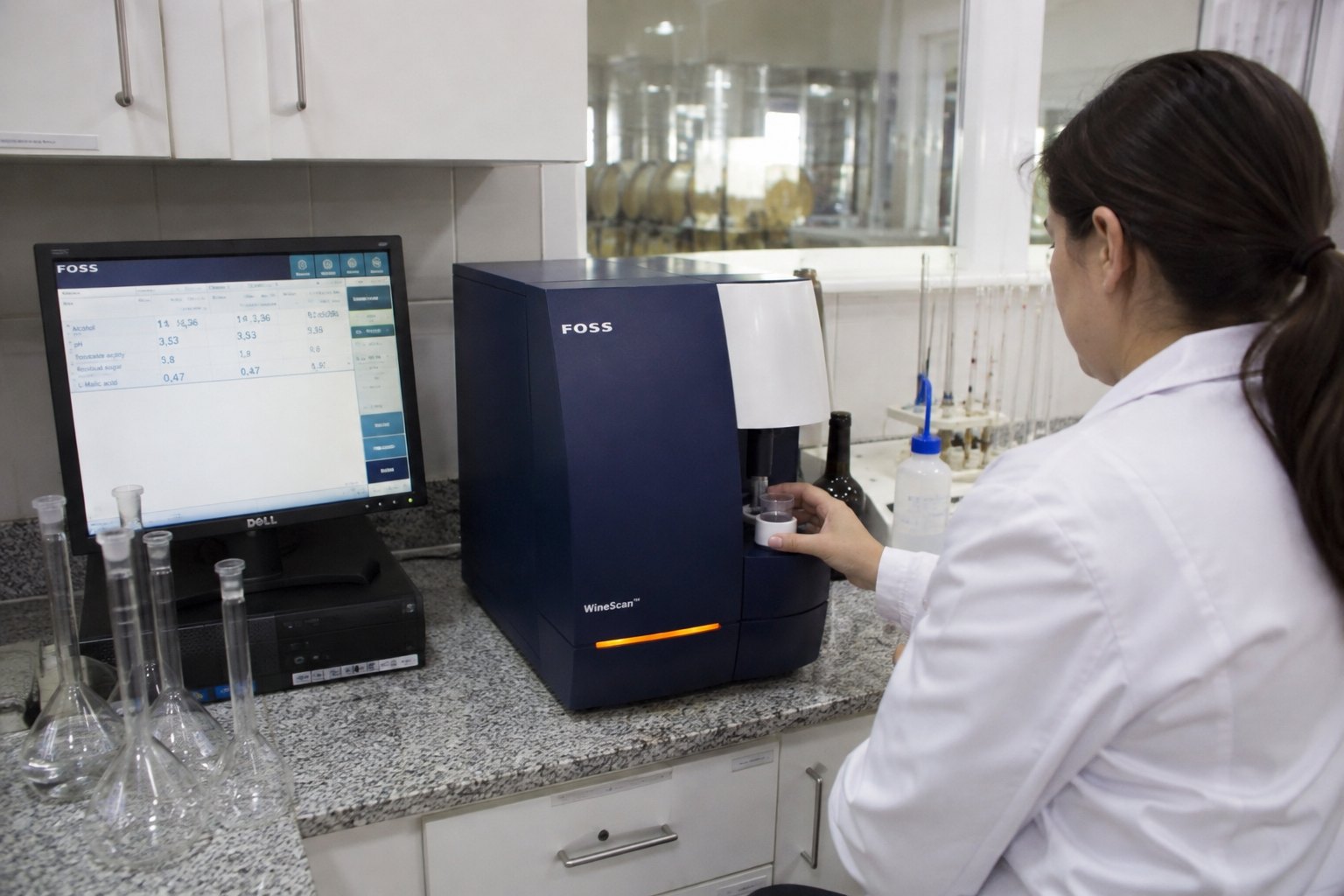 Oenological laboratory on site